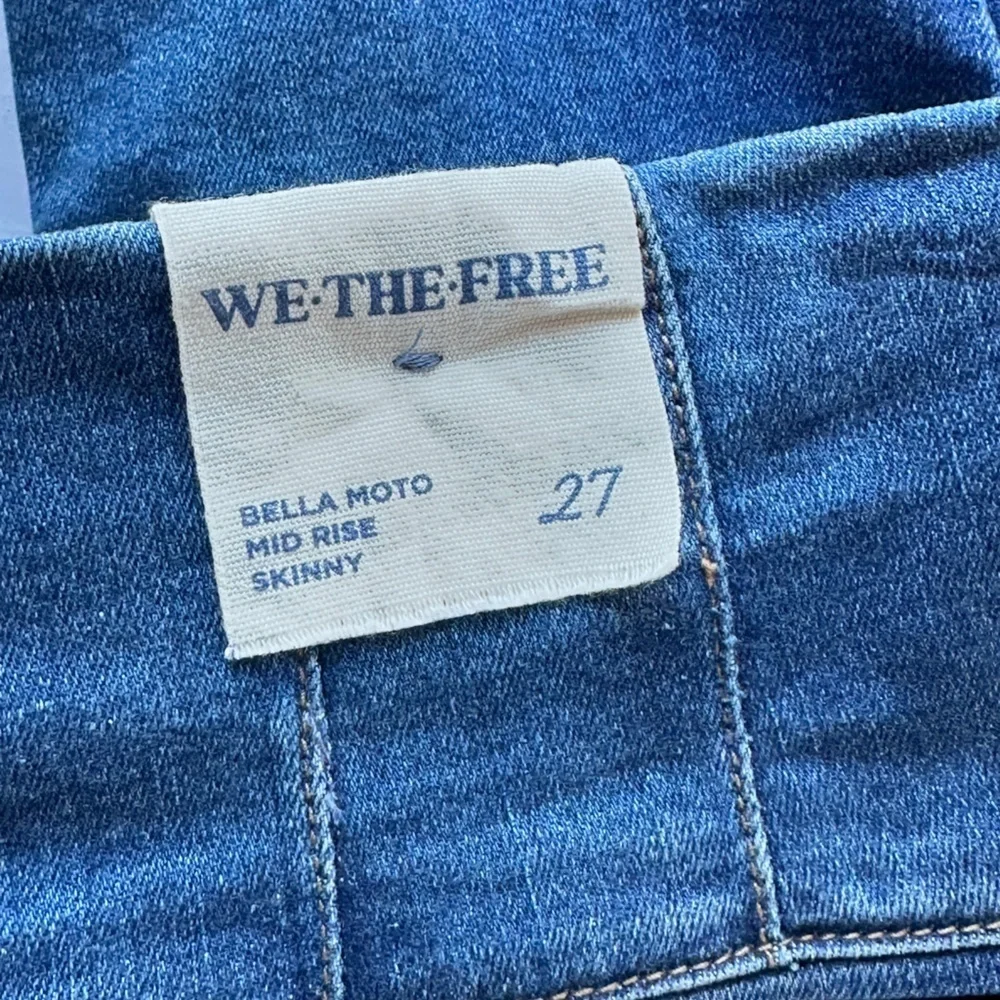 NWT Free People Bella Moto Skinny Jean in Prophecy